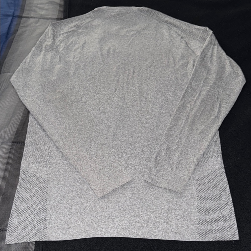 Gray Gymshark Men's Long Sleeve Shirt - Picture 3 of 5